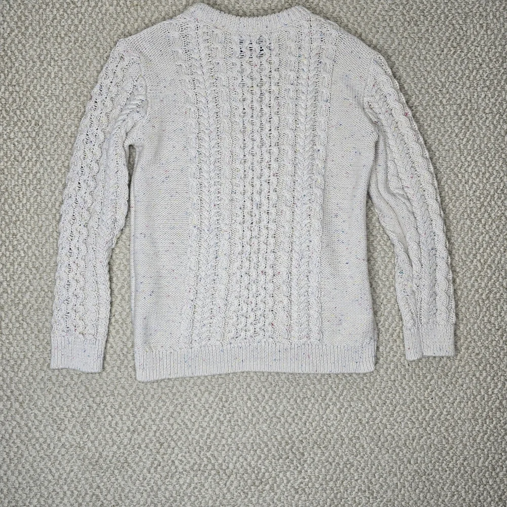 Old Navy Speckled Cream Cable Knit Sweater 5T